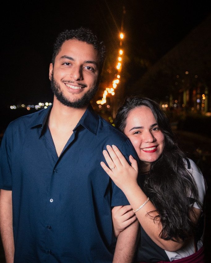 Carla e Rodolfo — Ela disse sim